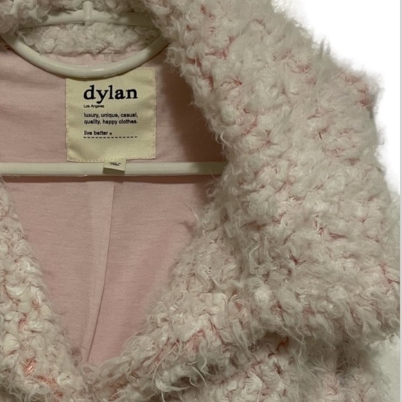 Dylan Size Small Luxe Pile Vest Pink Fuzzy Shag - Picture 5 of 8